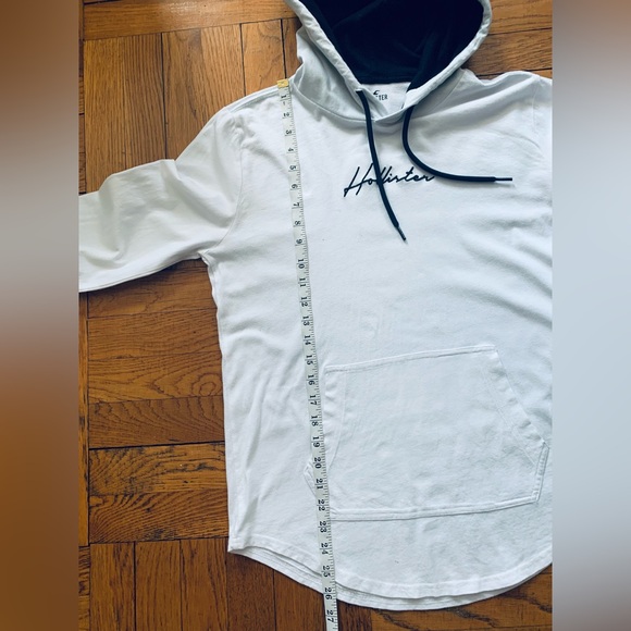 Hollister Hooded Long Sleeve Logo T-shirt - Picture 7 of 9